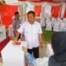 Cawabup No 2 H Maslani Salurkan Hak Suaranya di TPS 23 Perum Permata Regency Cikampek Utara
