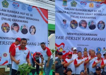 Hari Jadi Ke 18 FKUB  Bupati Aep Bareng Tokoh Lintas Agama Bersih Bersih Gereja Immanuel.