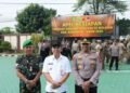 Polres Karawang dan Tim Gabungan Gelar Apel Siaga Bencana